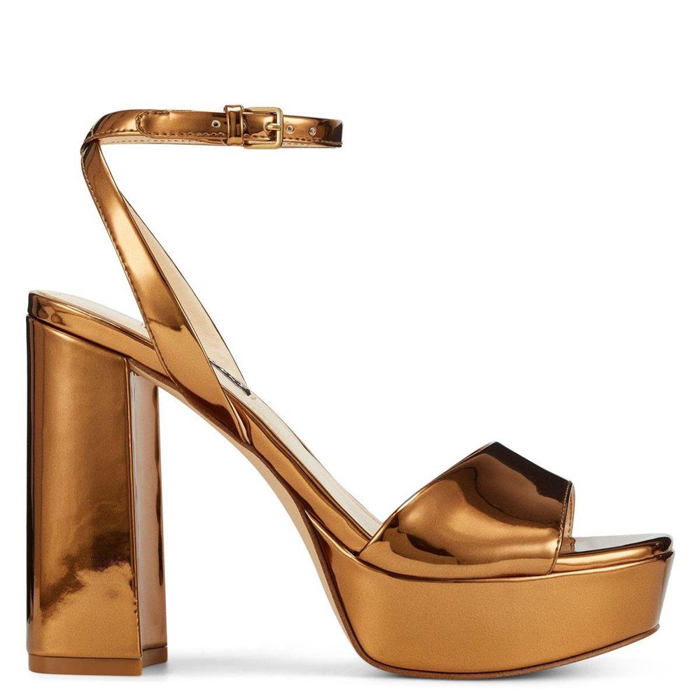 Nine West Zenna Platform Sandals South Africa Nine West Gold